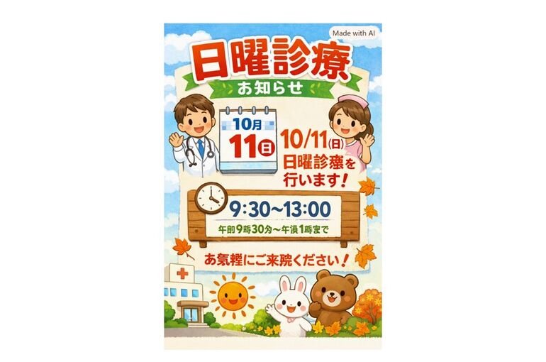次回日曜診療
